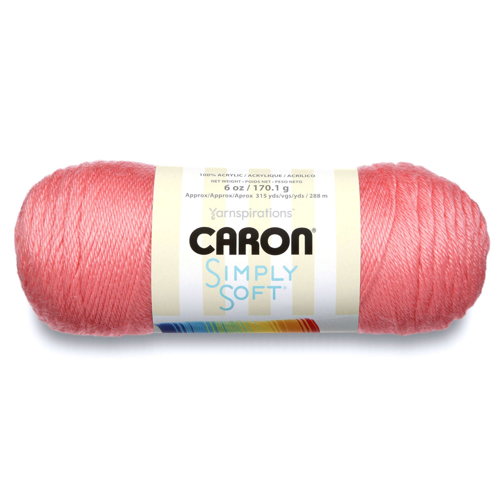 Caron Simply Soft Yarn Strawberry