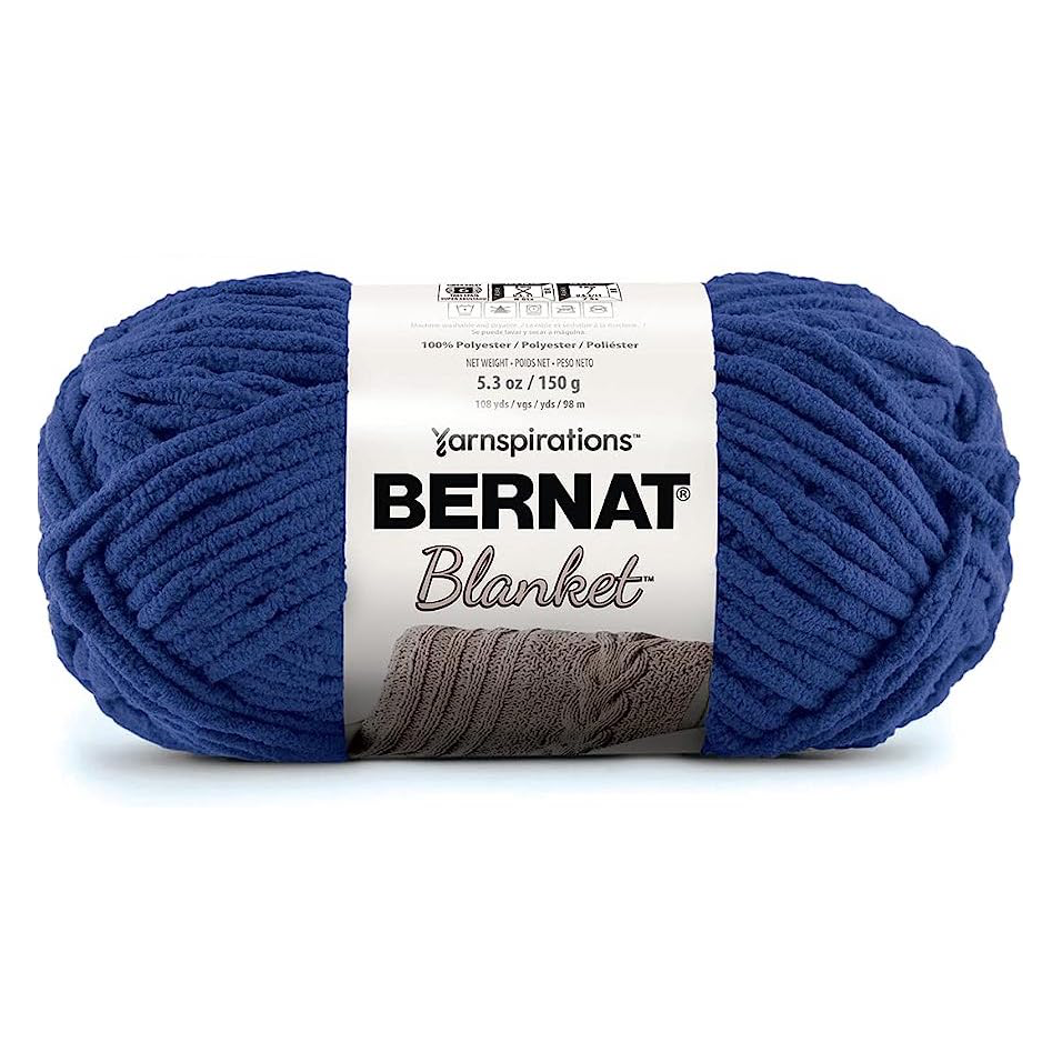Bernat Blanket Yarn Navy