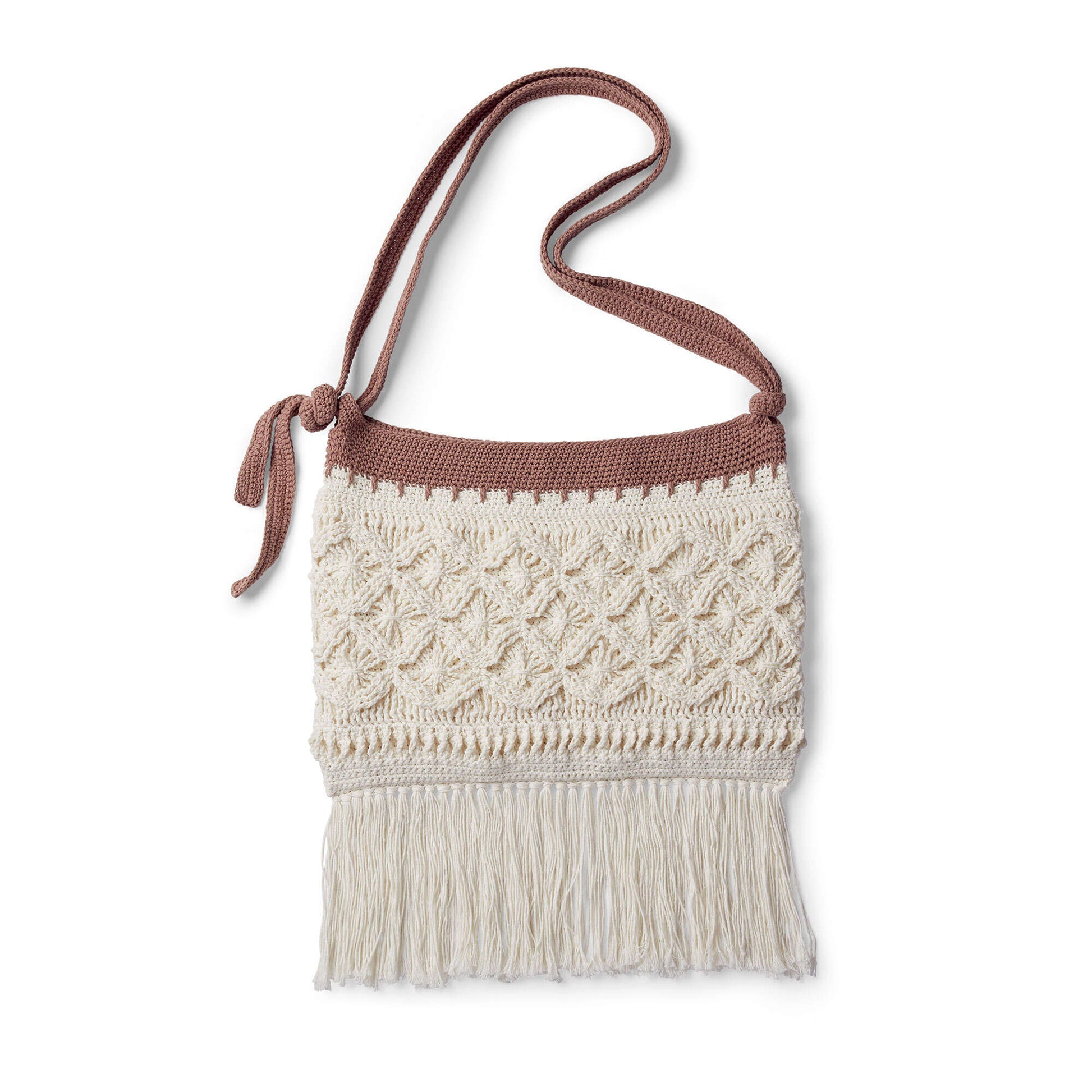 Free Patons Mock-Rame Crochet Bag Pattern