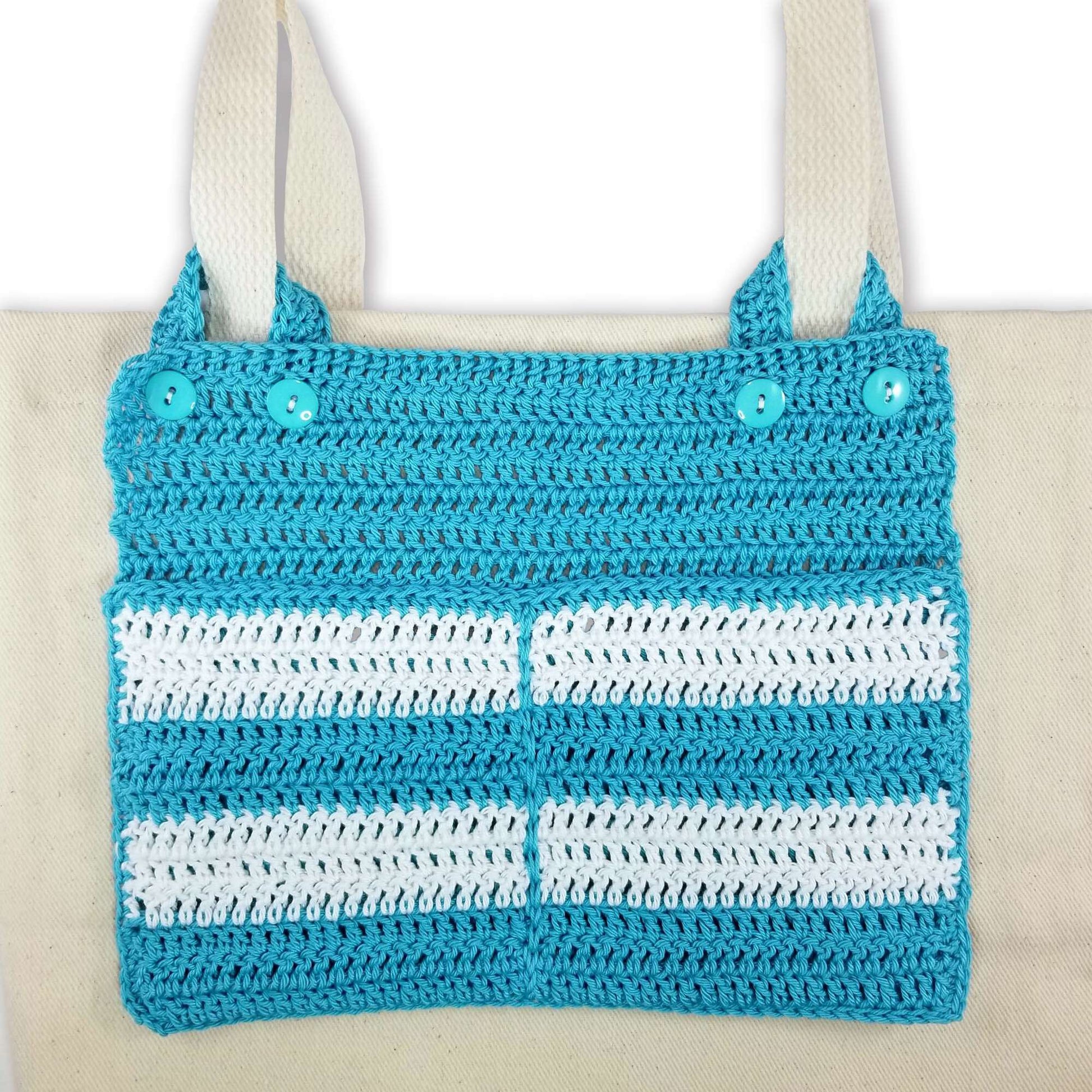 Free Patons Multi-pocket Crochet Tote Organizer Pattern
