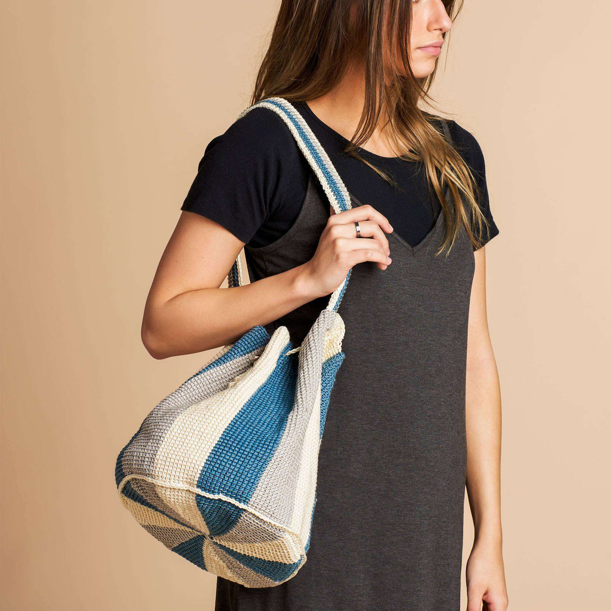 Crochet Bag made in Patons Grace yarn