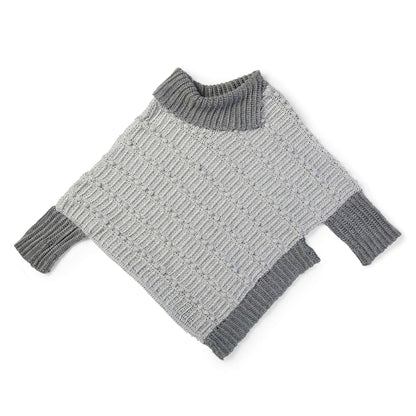 Patons Asymmetrical Crochet Cape-Cho XL-5XL
