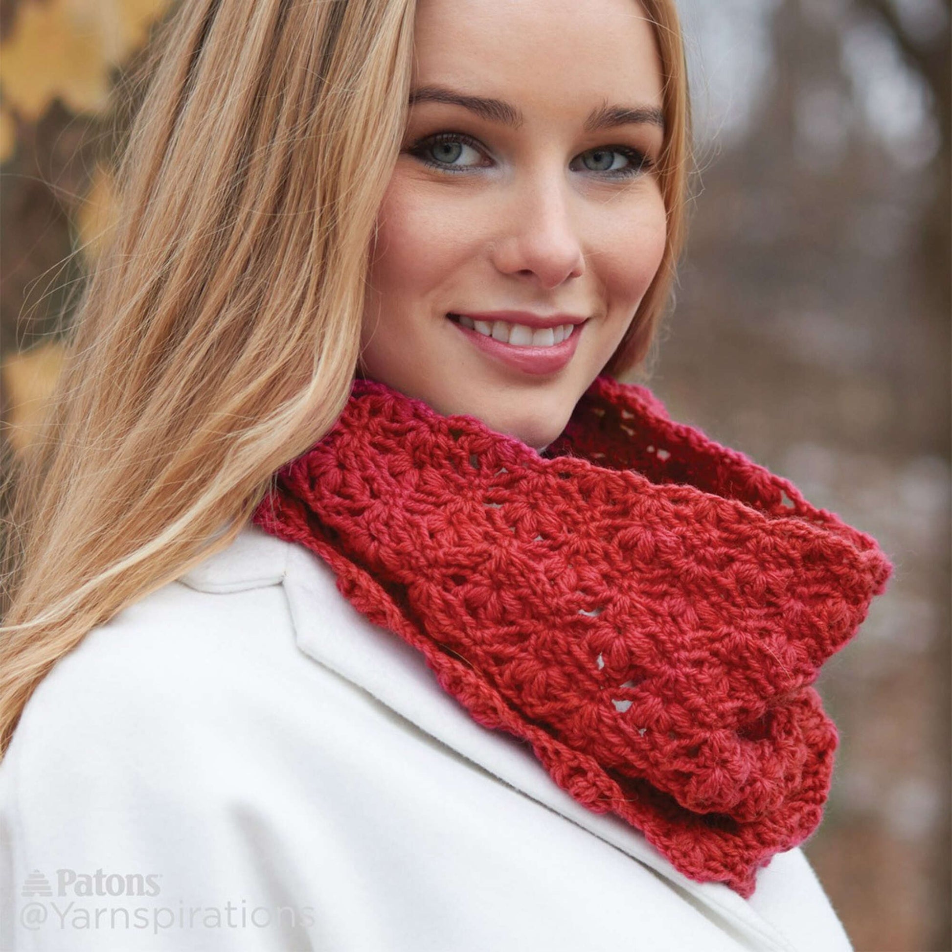 Patons Cluster Stitch Crochet Cowl