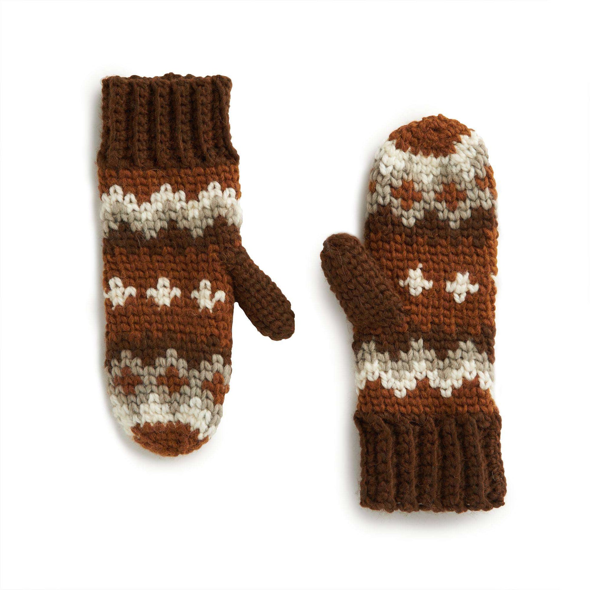 Free Patons Winter In Vermont Crochet Mittens Pattern