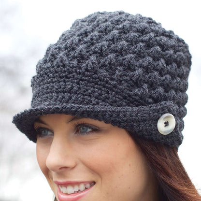 Patons Women's Peaked Cap Crochet Single Size