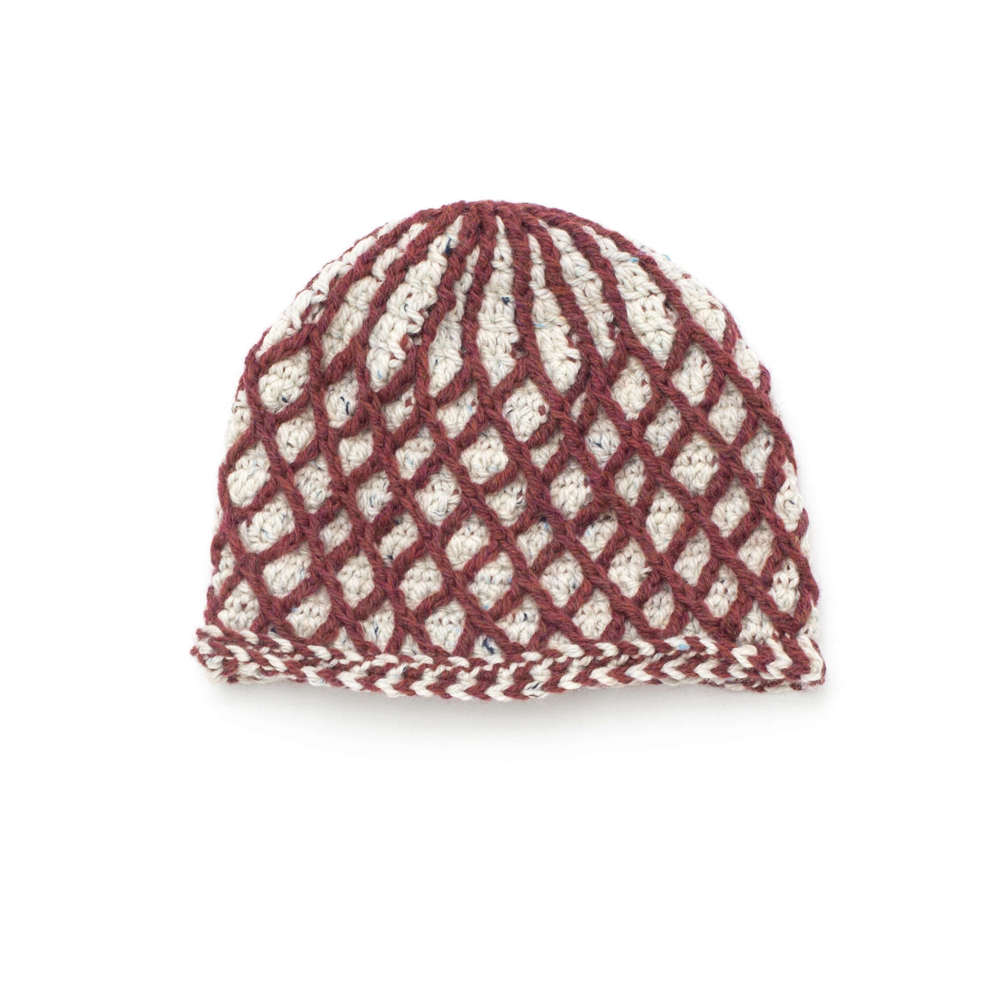 Free Patons Crochet Lattice Hat Pattern