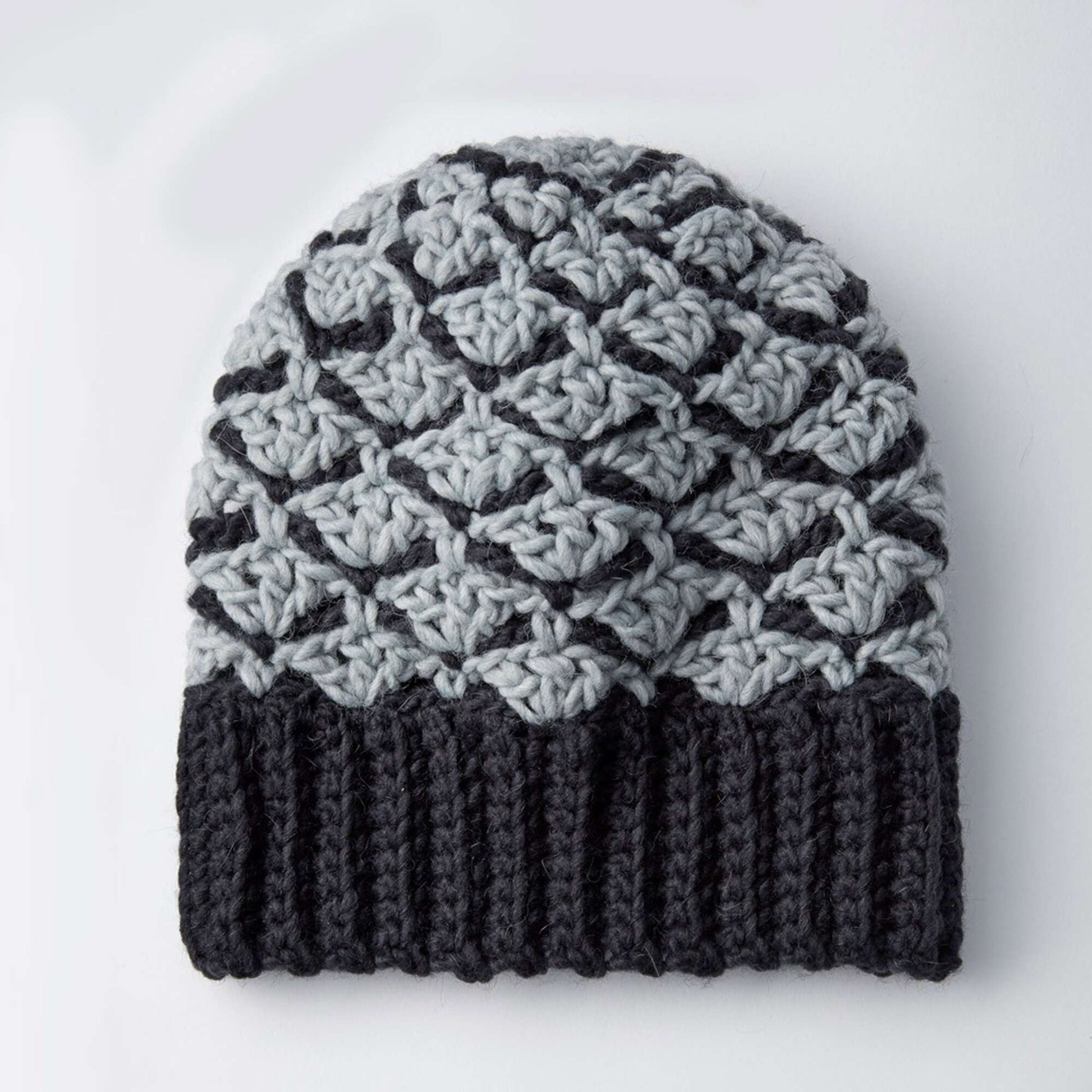 Free Patons Crochet Shadow Shells Hat Pattern