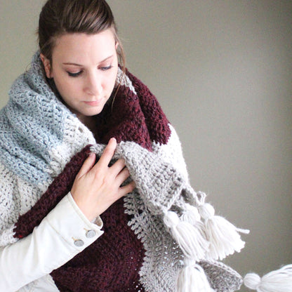 Patons Comfy Chevron Crochet Super Scarf Single Size