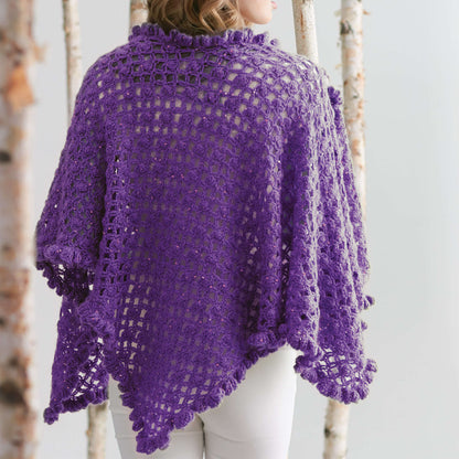 Patons Crochet Ruffle Edge Wrap Single Size