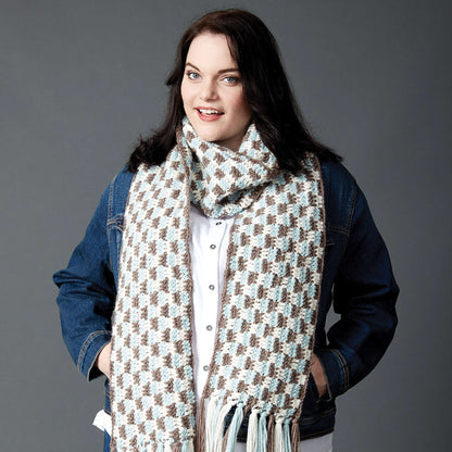 Patons Check Yourself Crochet Scarf Single Size