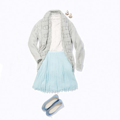 Patons Crochet Romantic Wrap Gray