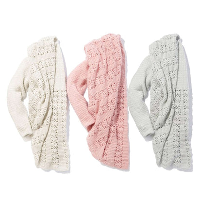 Patons Crochet Romantic Wrap Gray