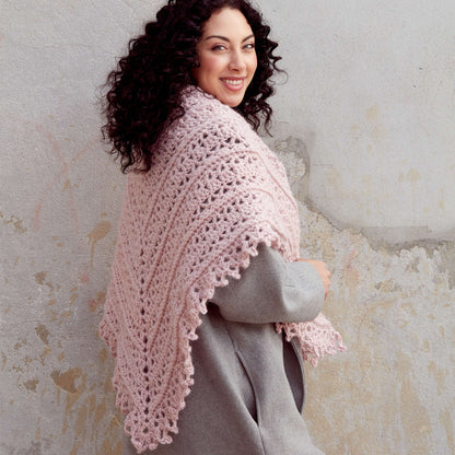 Patons Pretty Filigree Crochet Shawl Single Size