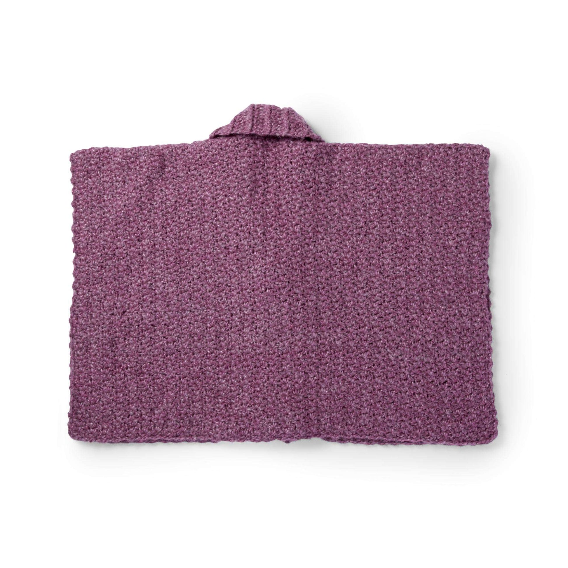 Free Patons Crochet Buttoned Wrap Pattern