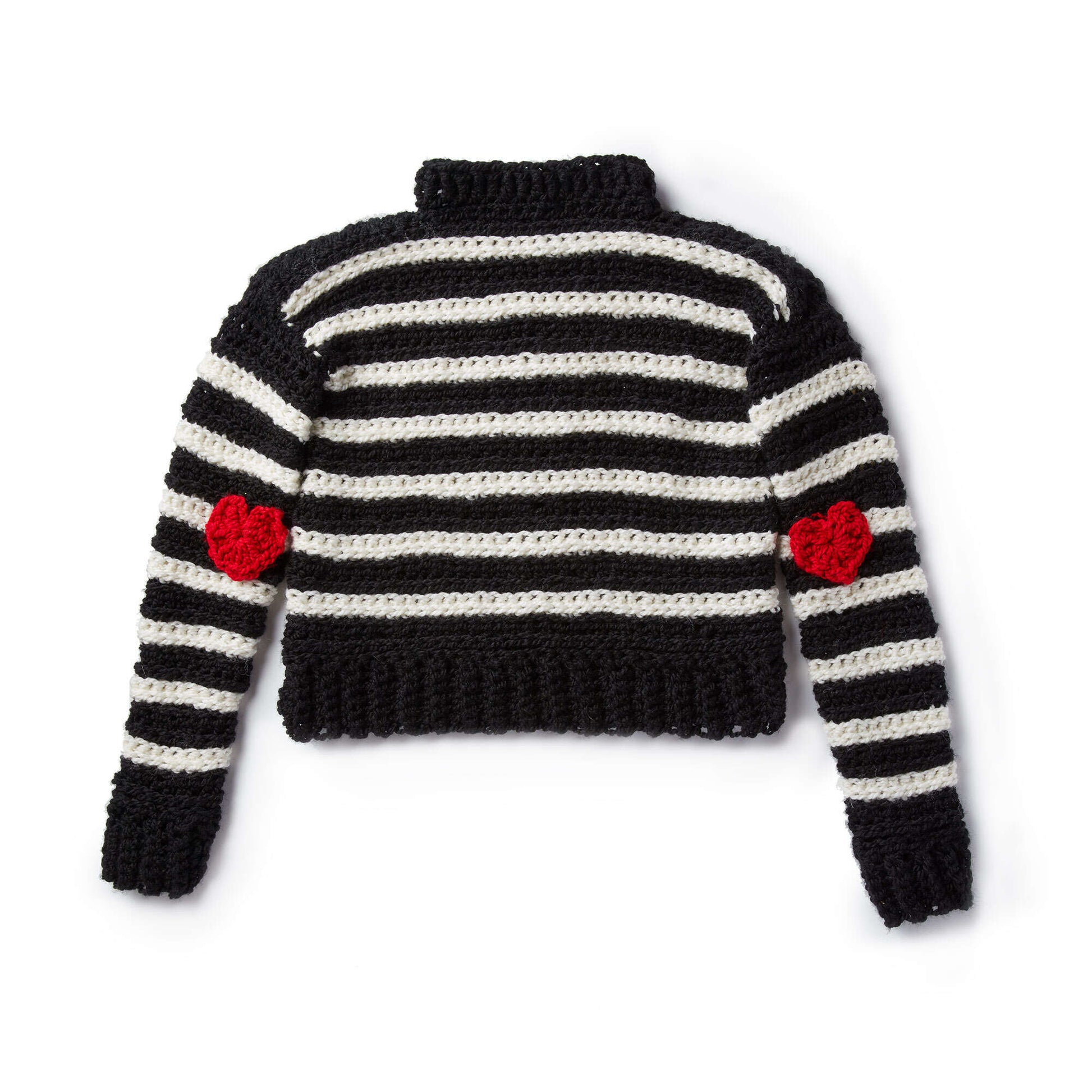 Free Patons I Heart You Crochet Sweater Pattern