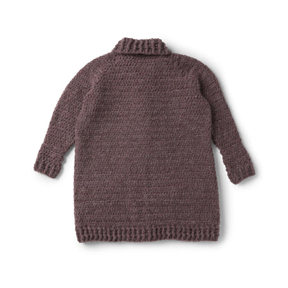 Patons Cozy Collar Crochet Cardigan XL