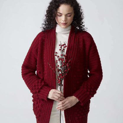 Patons Crochet Winter Berries Cardigan M