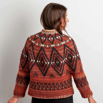 Patons Alcona Colorwork Crochet Sweater XS/S