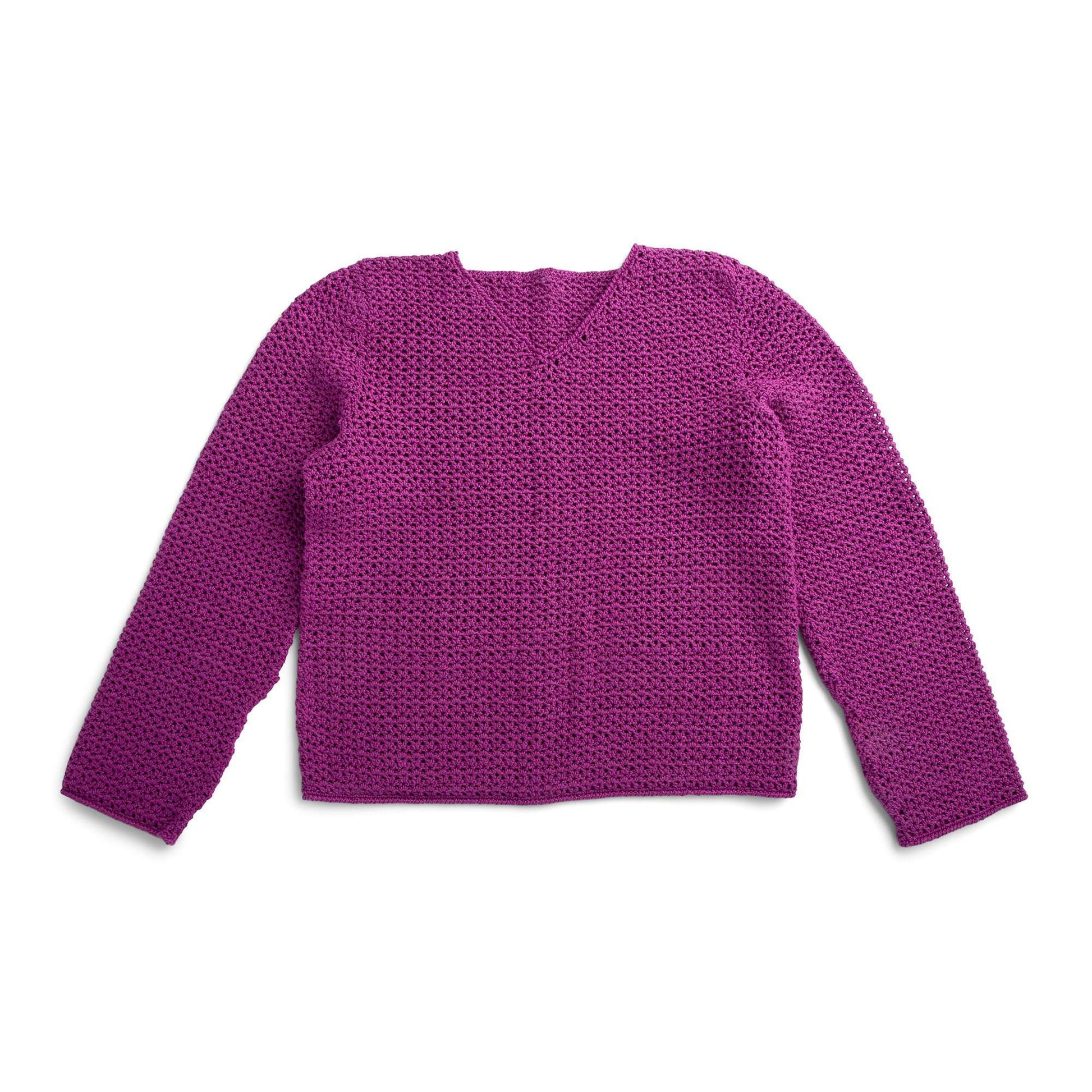 Free Patons Crochet Simple V-Neck Tunic Pattern