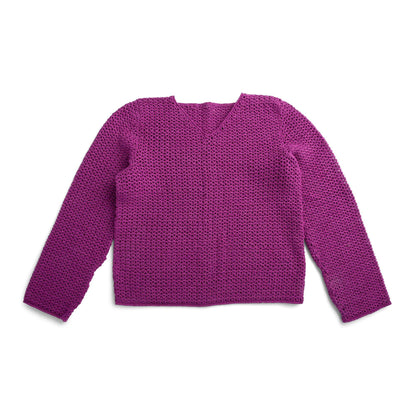 Patons Crochet Simple V-Neck Tunic L
