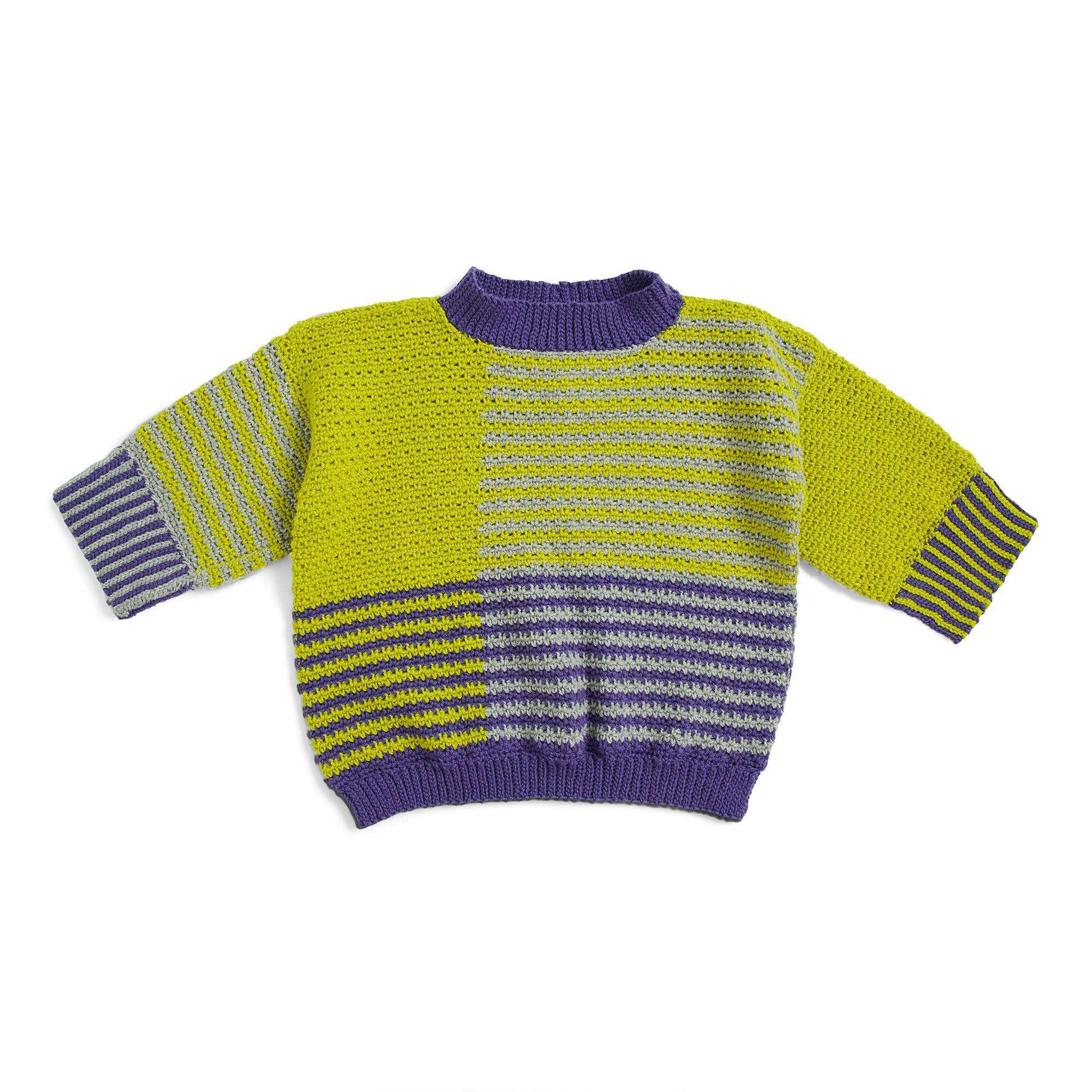 Free Patons Crochet Blocked & Cropped Pullover Pattern