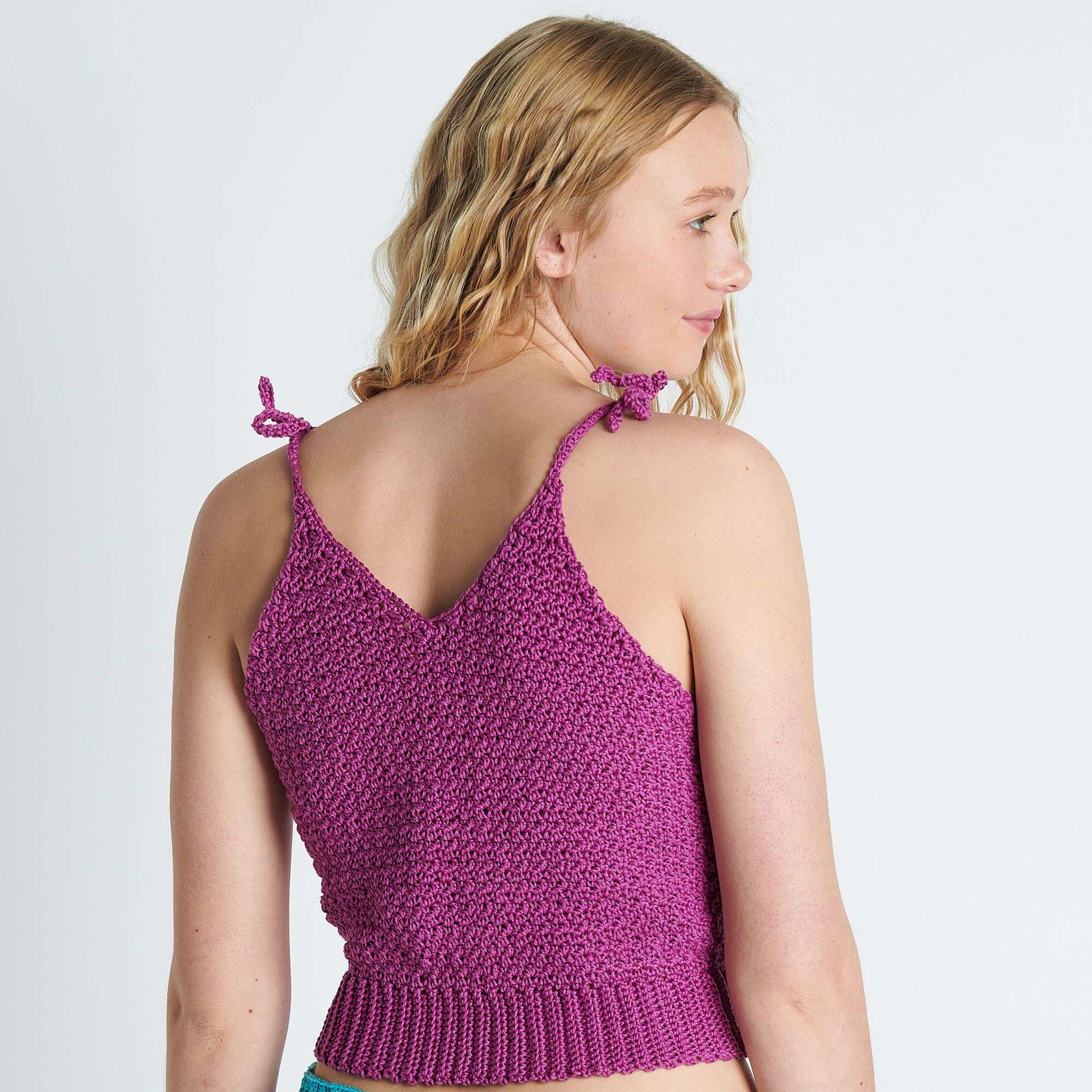 Free Patons Crochet Textured Tank Pattern