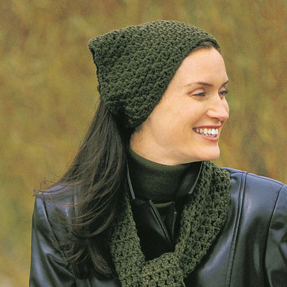 Patons Crochet Applique Kerchief & Scarf Single Size