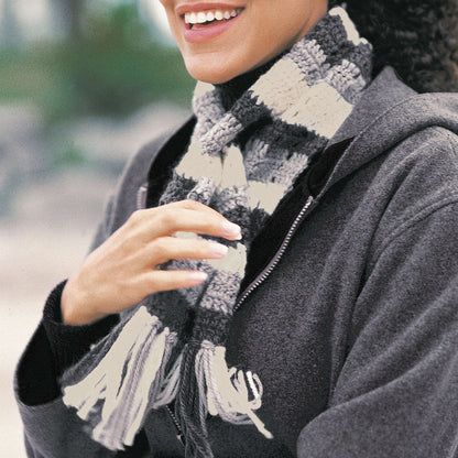 Patons Crochet Grey Ski Band & Scarf Ski Band