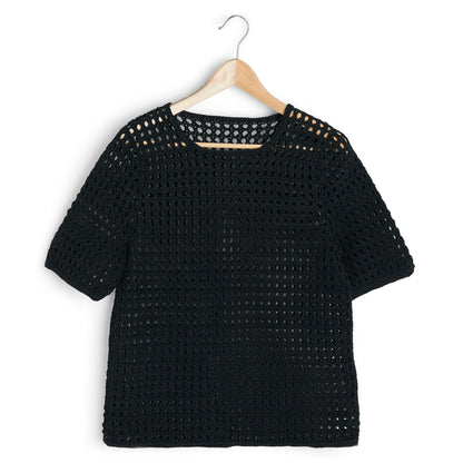 Patons Mesh Stitch Crochet Top 4/5 XL