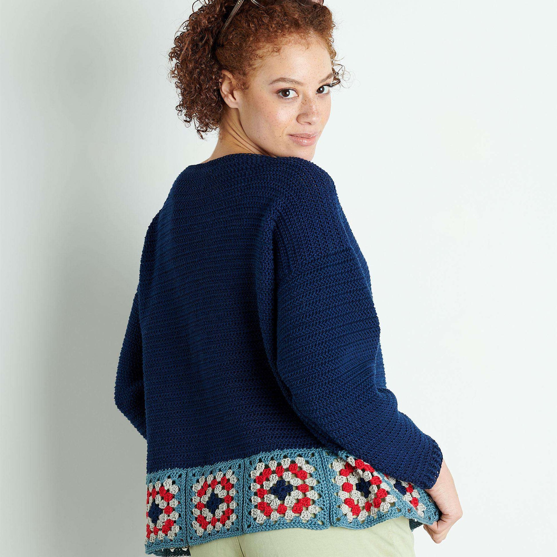 Free Patons Motif Trim Crochet Top Pattern