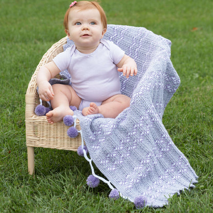 Patons Pompoms and Ripples Crochet Blanket Single Size