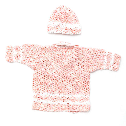 Patons Daisy Chain Crochet Cardigan & Hat 6 mos