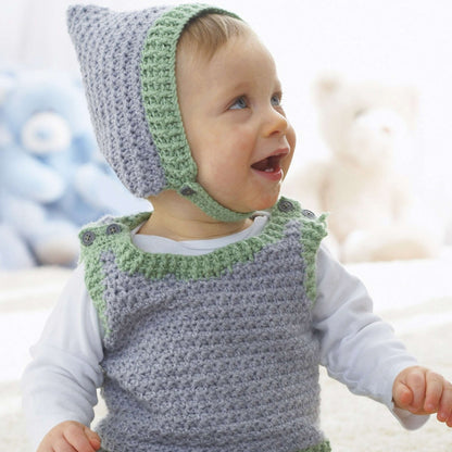 Patons Crochet Elfin Hat and Vest Set Hat