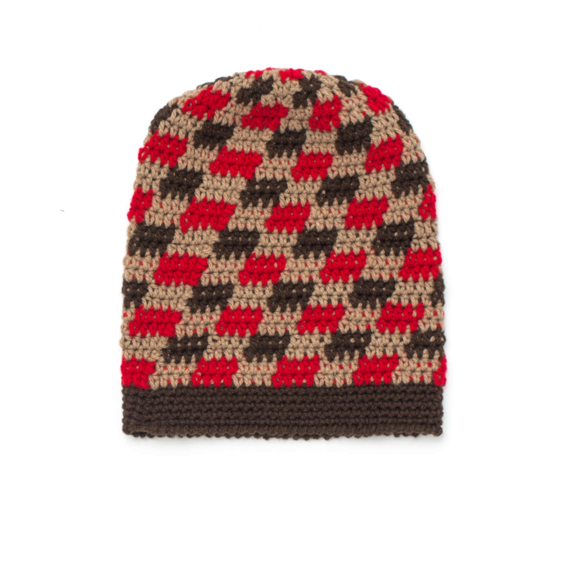Free Patons Crochet Gingham Hat Pattern