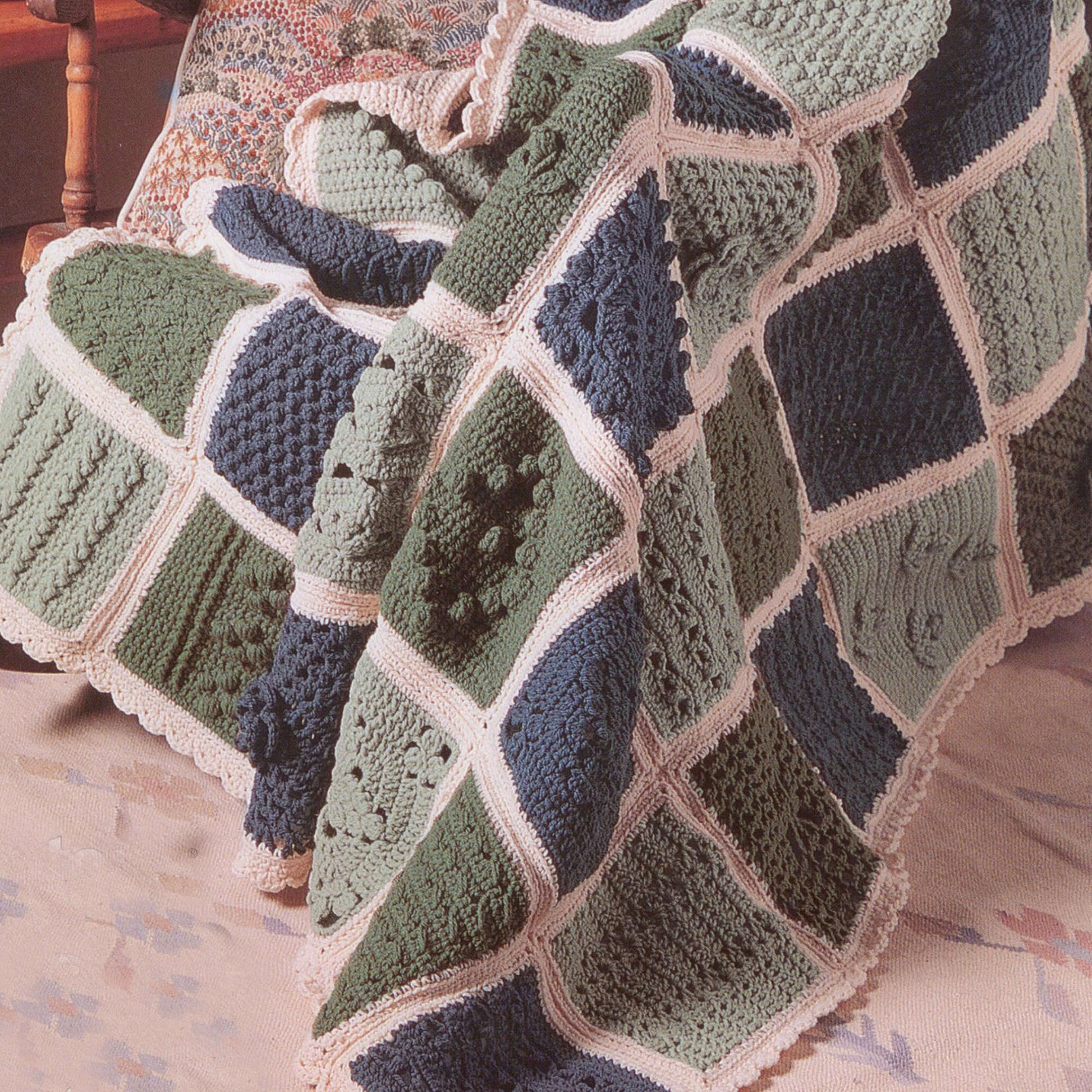 Free Patons Sampler Afghan To Crochet Pattern
