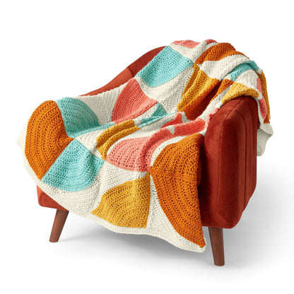 Patons Quarter Circle Crochet Blanket Single Size