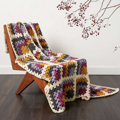 Patons Mitered Granny Crochet Blanket Single Size