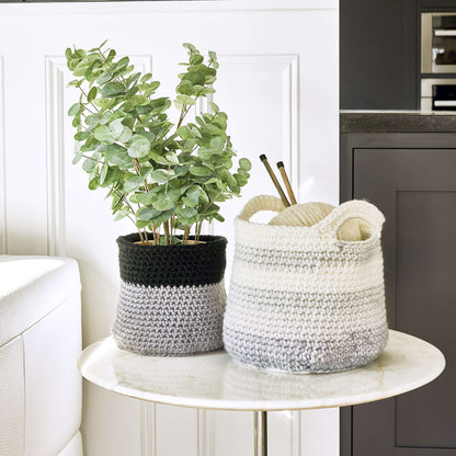 Stitch Club Color Block Crochet Basket + Tutorial Single Size
