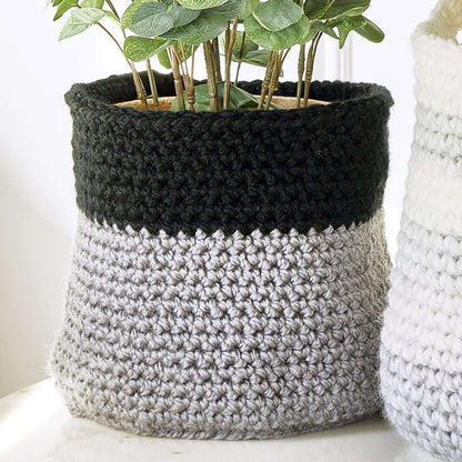 Stitch Club Color Block Crochet Basket + Tutorial Single Size