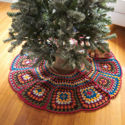 Patons Tricia's Tree Skirt Crochet Patons Tricia's Tree Skirt Pattern Tutorial Image