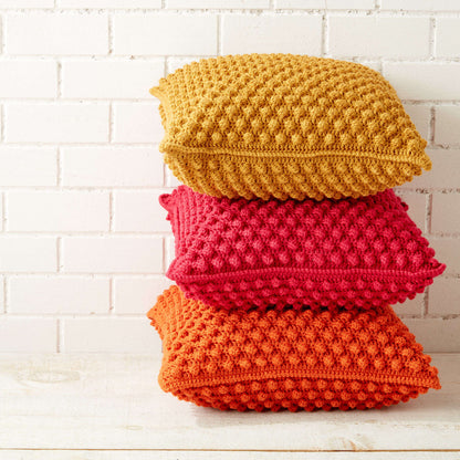 Patons Crochet Bobble-licious Pillows Red