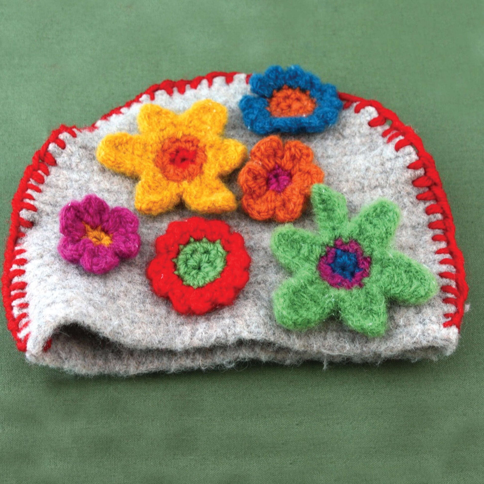Free Patons Felt And Flower Tea Cozy Crochet Pattern