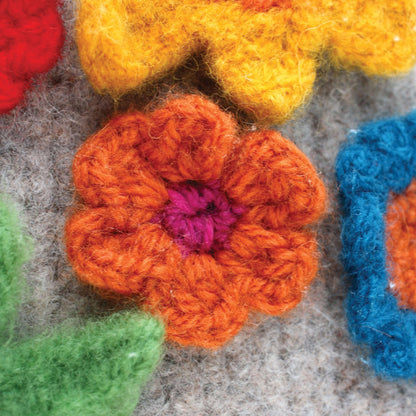 Patons Crochet Felt And Flower Tea Cozy Single Size