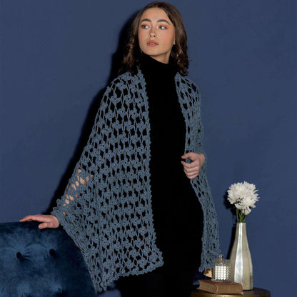 Patons Crochet Floral Shawl Single Size