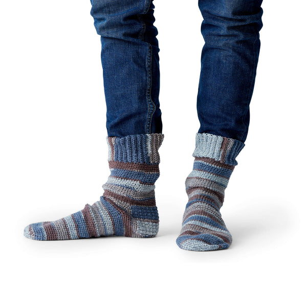 crochet socks for men pattern