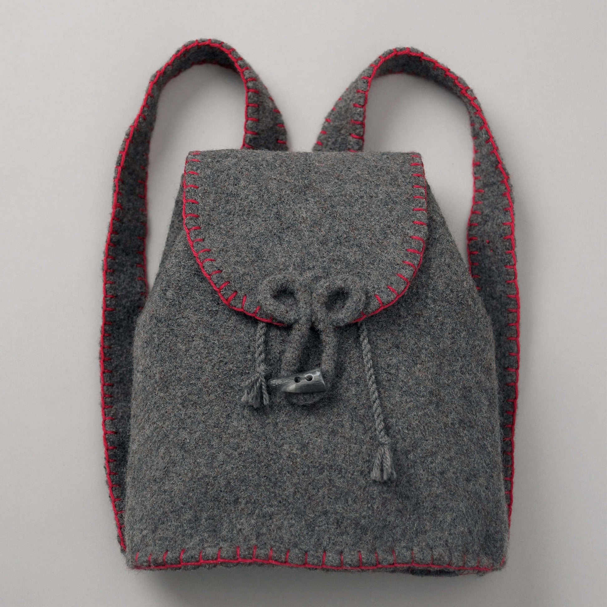 Free Patons Felted Flannel Backpack Knit Pattern
