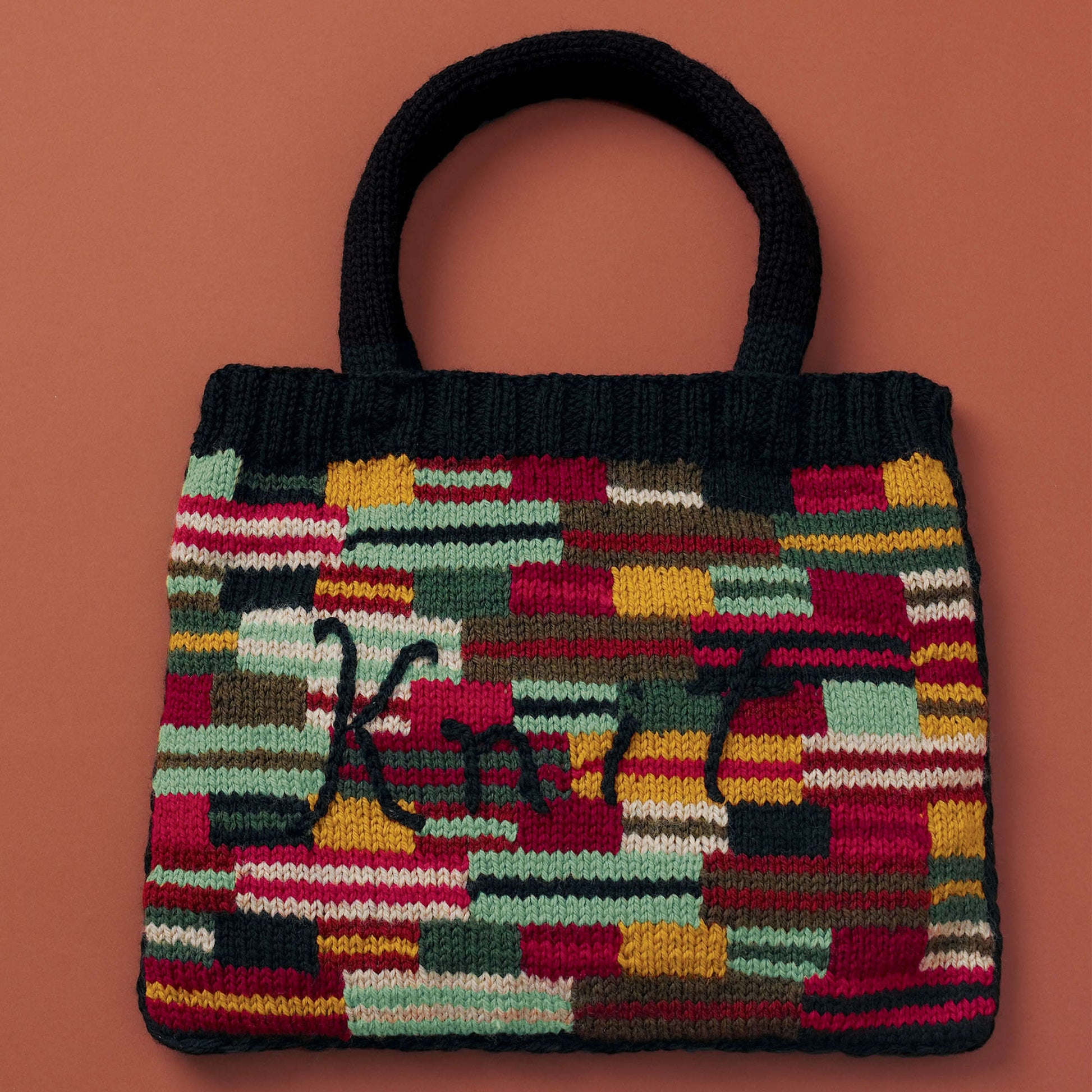 Free Patons Crazy Stripes "Knit" Bag Pattern