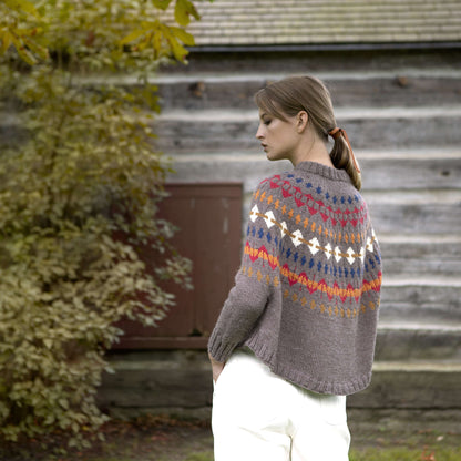 Patons Leslieville Knit Swoncho M/XL/2XL