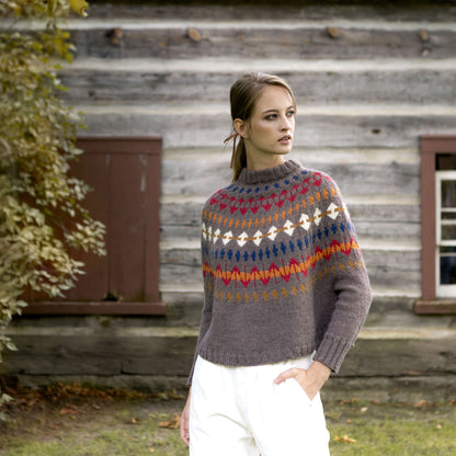 Patons Leslieville Knit Swoncho M/XL/2XL