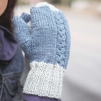 Patons Off-Set Cable Mittens Single Size